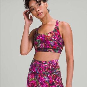 lululemon athletica energy sports bra hyper flow pink